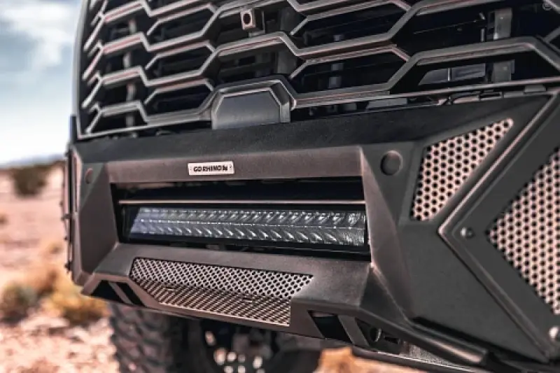 Toyota Tundra Bumper - Front - Go Rhino - Element w/ Fixed Light Bar Mount - Textured Black - `22-`26